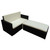  Garden Sofa Set Black Sofa with Cream Cushions A949-42734