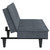 Sofa Bed Dark Grey Velvet, Plywood, Plastic, Foam Standard A949-351921