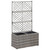 Raised Bed Grey Poly rattan and plastic 22.8 x 11.8 x 42.1 in A949-46934