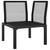 Corner Chair Black and Dark Gray A949-362797