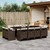 Patio Dining Set Set of 12 Brown PE rattan 12-seater Foldable A949-3277808