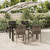 Garden Dining Set Black and Grey A949-3185116