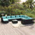 Garden Lounge Set Black A949-3102689