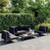 Garden Lounge Set Dark Grey, Black A949-3099819