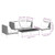 Garden Lounge Set Dark Grey, Black A949-3099819