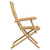 Garden Chair Set of 2 Natural Bamboo Bamboo Medium Foldable A949-368038