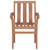 Stackable Patio Chairs with Cushions 8 pcs Solid Teak Wood A949-3073438