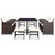 Outdoor Furniture Set Brown Poly Rattan Large Removable Covers A949-42527