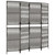 Room Divider 4 Panels Gray Poly Rattan A949-365378
