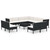 Garden Lounge Set Black PE rattan 13 piece set Modular A949-3094480