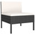 Garden Lounge Set Black (furniture), Cream White (cushions) A949-3094512