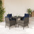 Garden Dining Set Grey, Navy Blue A949-3212005
