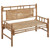 Garden Bench Taupe Bamboo Large Durable Garden Bench A949-3063899