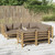 Garden Lounge Set Taupe Bamboo Large Modular Garden Lounge Set A949-3155128