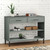 Console Cabinet Grey Solid pine wood, Metal Medium Cabinet A949-351004