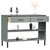 Console Cabinet Grey Solid pine wood, Metal Medium Cabinet A949-351004