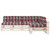 Sofa Cushion Set of 7 Red Check Pattern 100% Polyester A949-314601