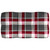 Sofa Cushion Set of 7 Red Check Pattern 100% Polyester A949-314601