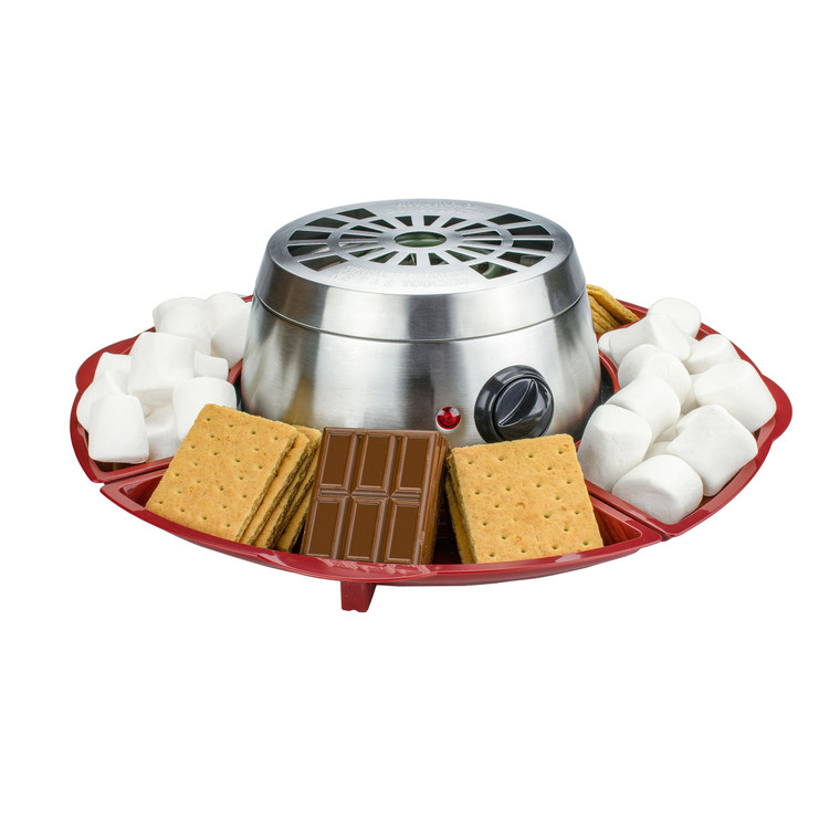 Brentwood TS-603 Indoor Electric Stainless Steel 8 Piece Smores Maker Set D970-TS-603