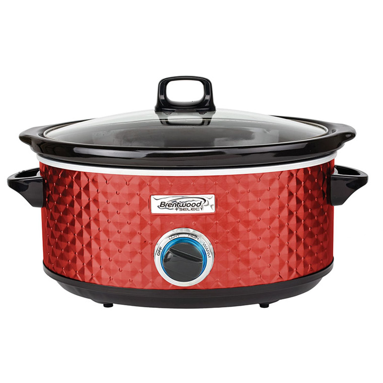 Brentwood Select 7 Quart Slow Cooker in Red D970-SC-157R