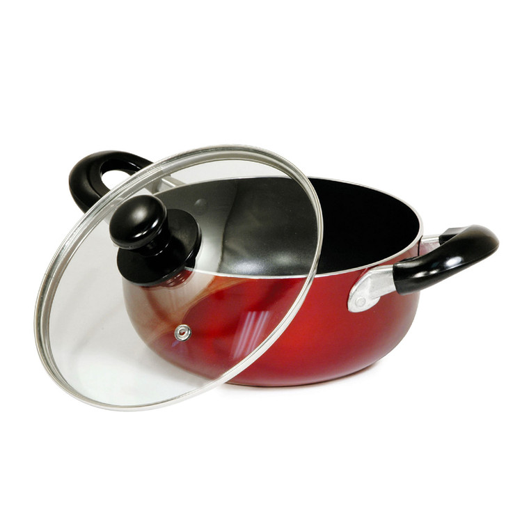 Better Chef 10-Quart Aluminum Dutch Oven in Red D970-D1002R