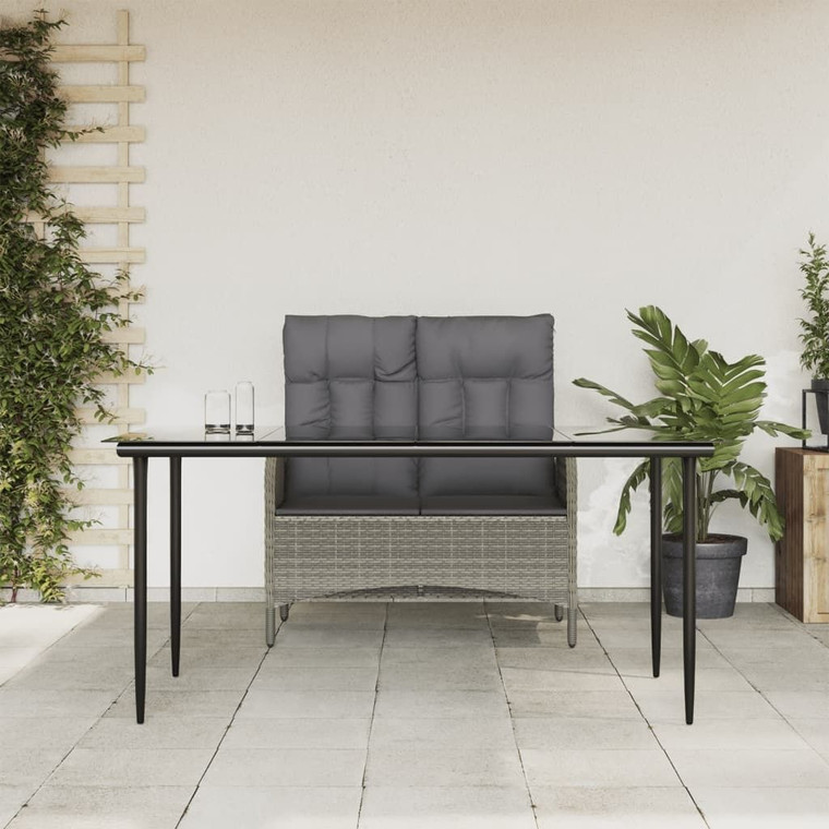 Garden Dining Set Grey, Black, Dark grey A949-3203502