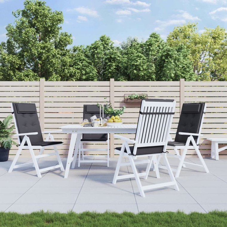 Highback Chair Cushion Set of 4 Anthracite A949-361875