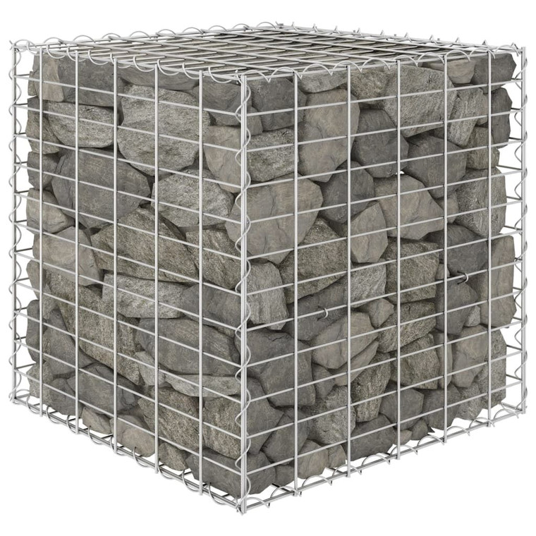 Gabion Raised Bed Silver Steel wire 23.6 in A949-145651