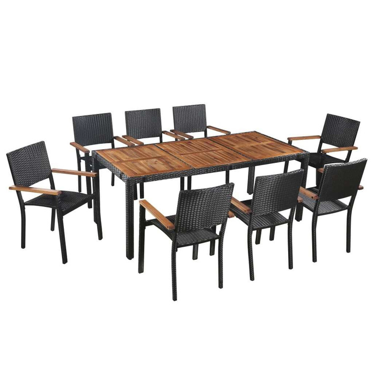  Dining Set Brown and Black A949-43936
