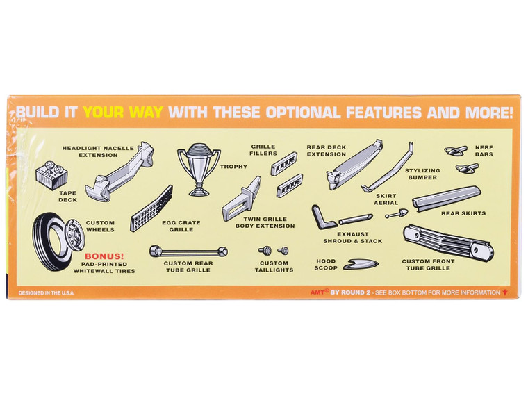 Skill 2 Model Kit 1961 Ford Galaxie Hardtop 3-in-1 Kit 1/25 Scale Model by AMT F977-AMT1430
