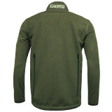 Game Pursuit reversible jacket in green and camouflage, fleece waterproof jacket