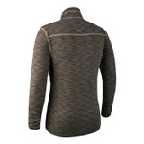 Deerhunter Norden Insulated Fleece in brown. Men's soft base layer zip top.