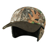 Deerhunter Muflon Cap with safety in Realtree Edge camouflage. Hunting cap with reversible orange safety flap