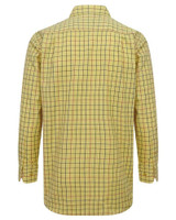 Hoggs of Fife Governor Premier Tattersall Check Shirt Gold, men's 100% cotton country check shirt