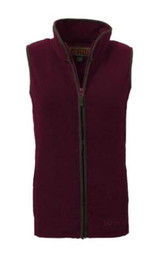 Game ladies Penrith fleece gilet in maroon