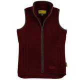 Game ladies Penrith fleece gilet in maroon