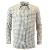 Game Tattersall Shirt in Brown / Navy Check, men's country check shirt