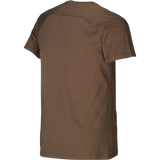 Harkila logo t shirts two pack in green and brown