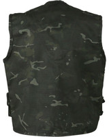 Kombat UK children's tactical vest waistcoat in BTP black camouflage, kid's army / explorer style vest