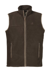 Percussion Scotland fleece vest in olive brown