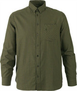 Seeland Clayton check Shirt in Ivy Green. Country clothing