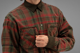 Härkila Pajala shirt in red Autumn check, men's cotton flannel shirt
