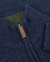 Hoggs of Fife Lothian Pullover Jumper in Indigo Blue