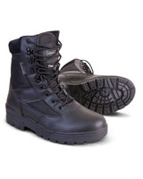 Kombat UK Patrol boots in half leather and half nylon, men's army style lace up boots