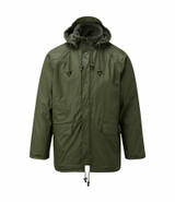 Fort Flex Lined Jacket in Green, waterproof jacket made from PU tricot