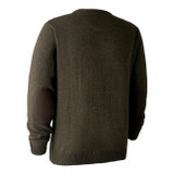 Deerhunter Sheffield Knitted Jumper with V Neck in Dark Elm