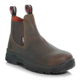 Performance Brands Brandon Pro Dealer Safety Boots in brown, men's steel toe cap boots