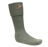 Bisley Pheasant embroidered stocking socks in tweed with wool content