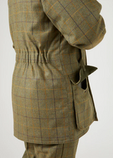 Alan Paine men's Rutland Tweed jacket in dark moss, men's waterproof and breathable country shooting jacket