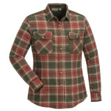 Pinewood ladies Prestwick Exclusive shirt 3428 in copper and brown, women's country check shooting shirt